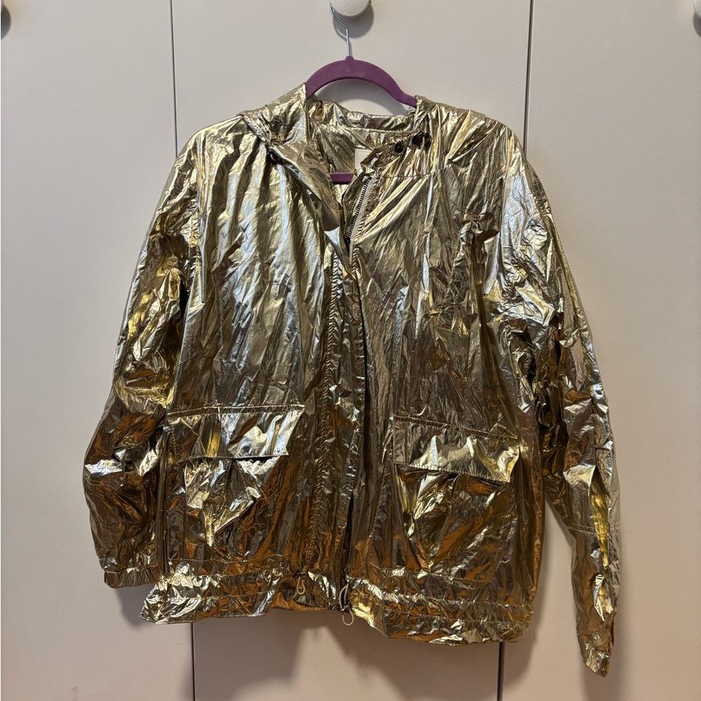 Shiny Gold Metallic Jacket